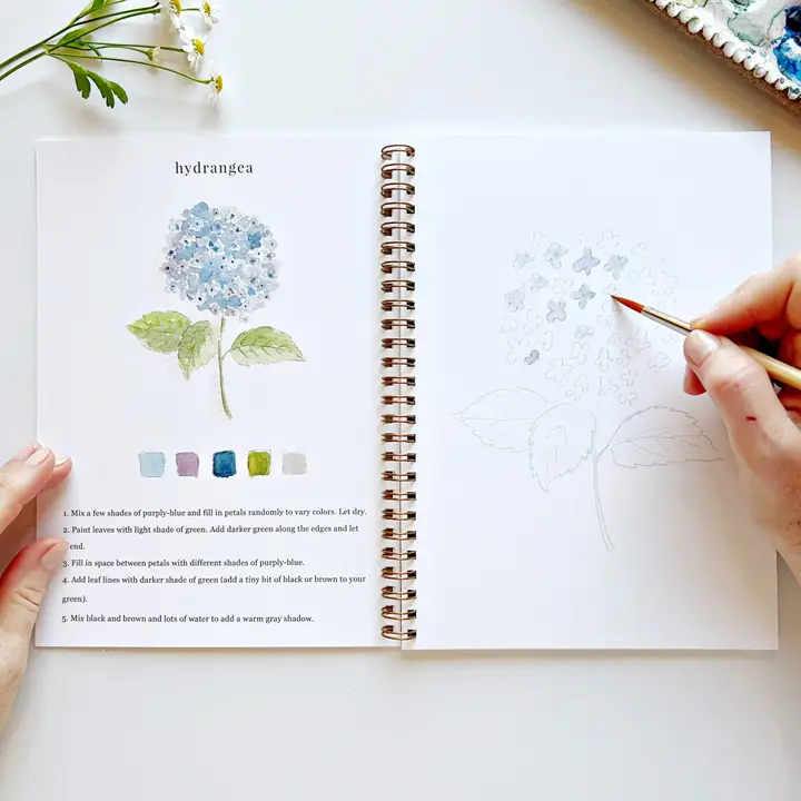 Art: Emily Lex Watercolor Book - Flowers - Image 6