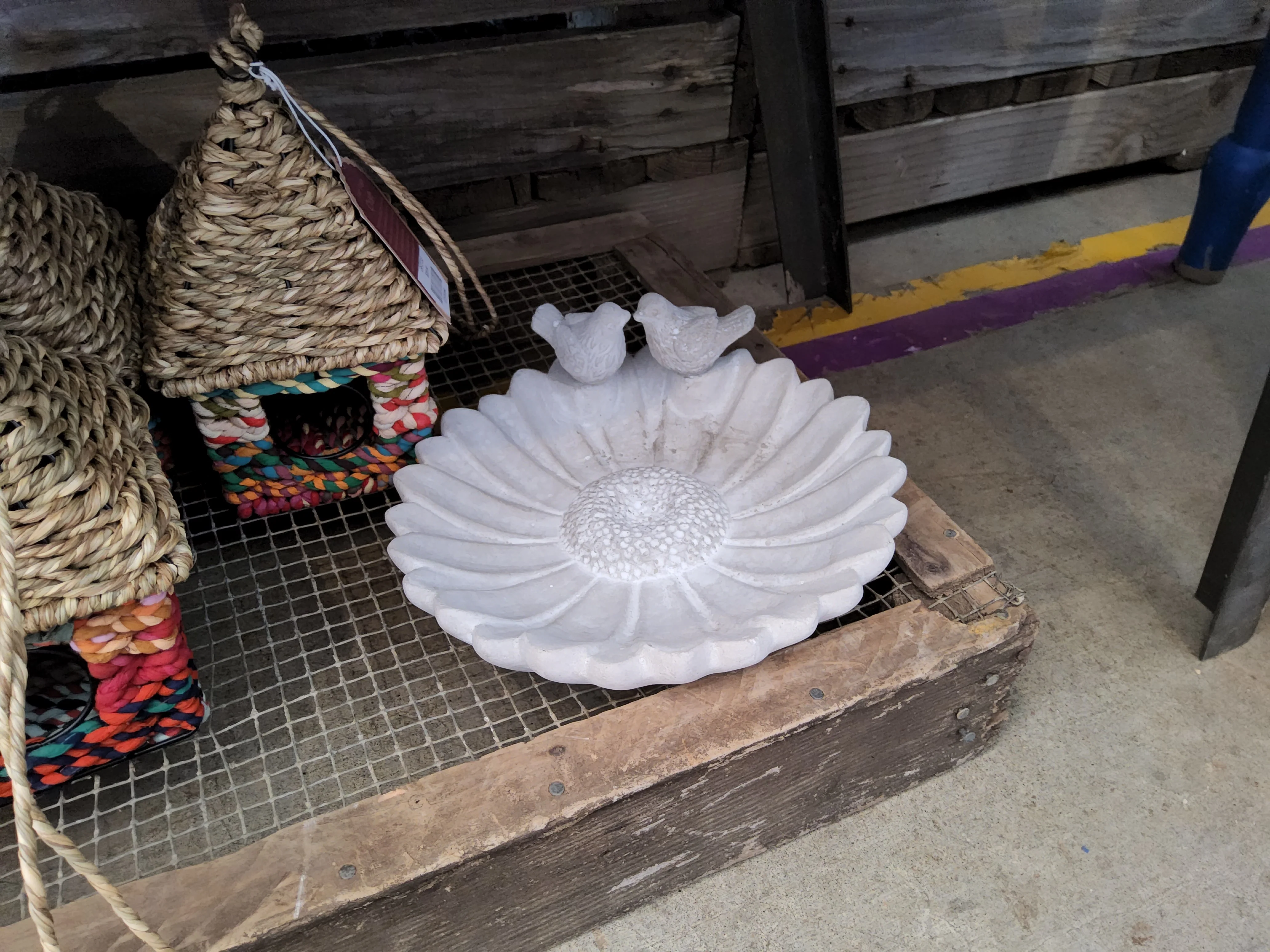 Cement Bird Feeder