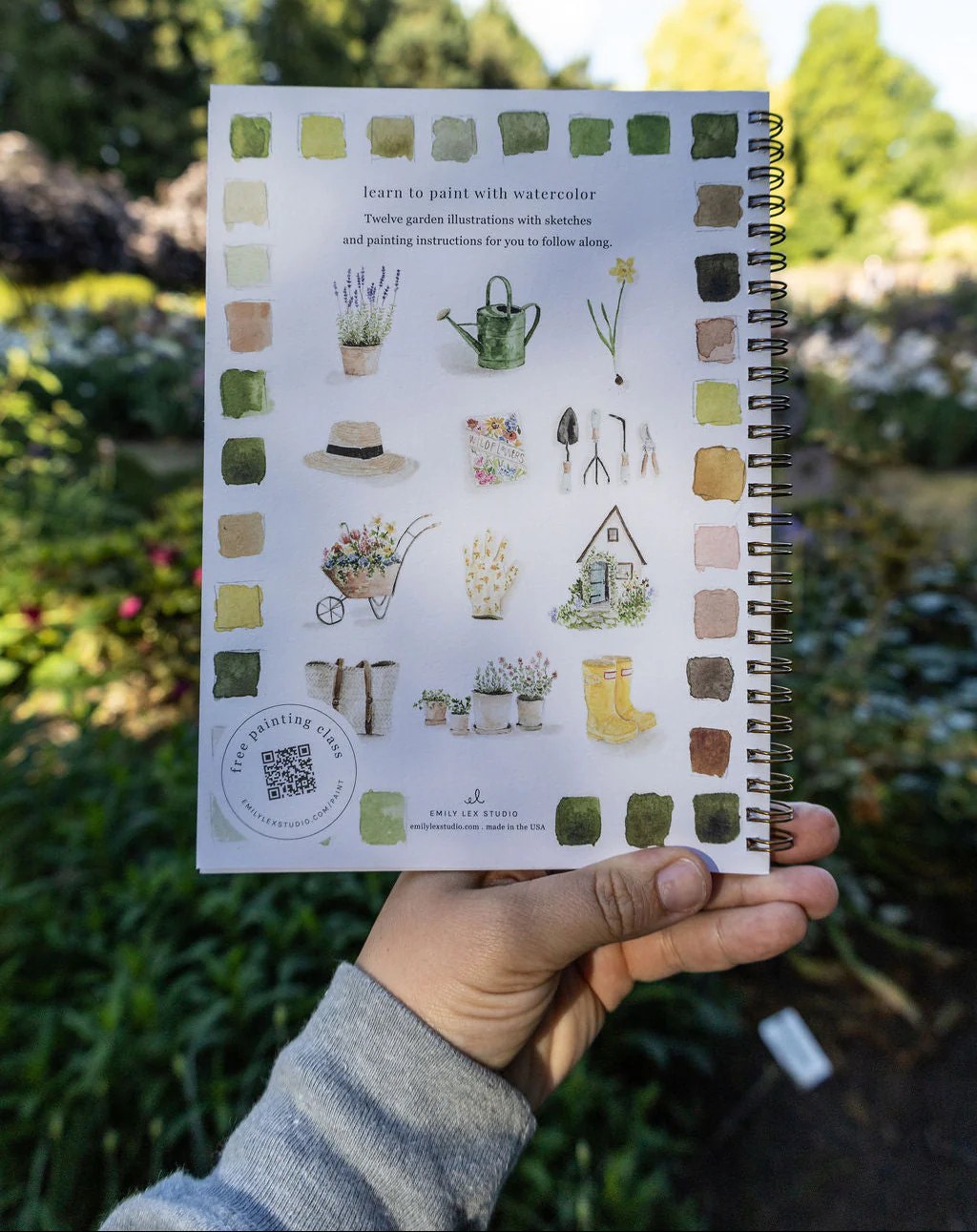 Art: Emily Lex Watercoloring Book - Garden - Image 2