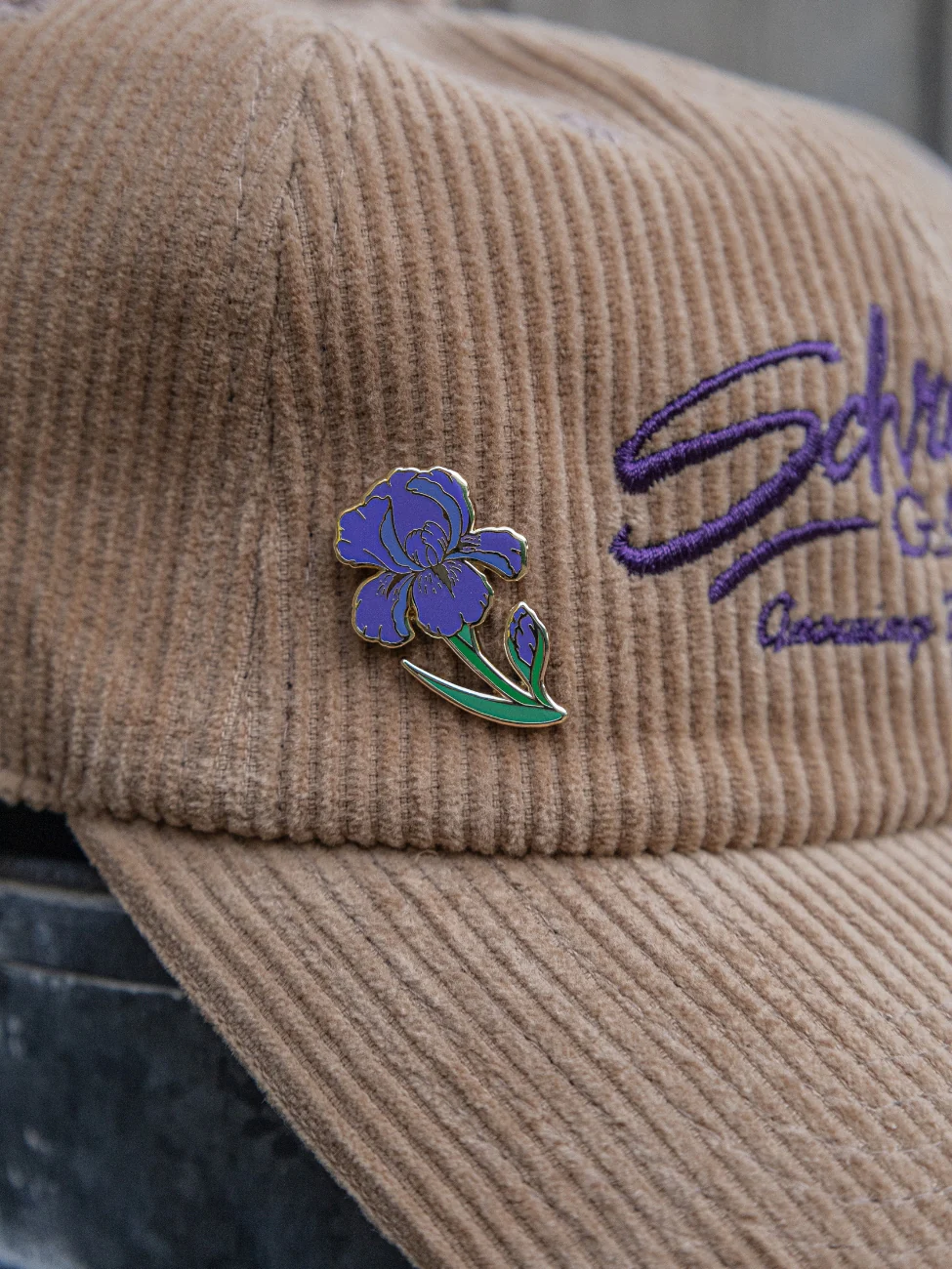 Enamel Iris Pin