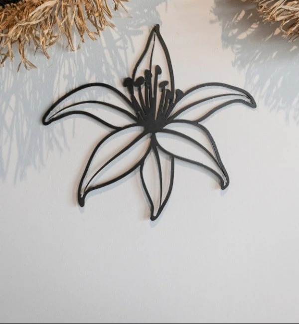 Metal Daylily Wall Art